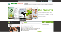 Desktop Screenshot of health-profession.com